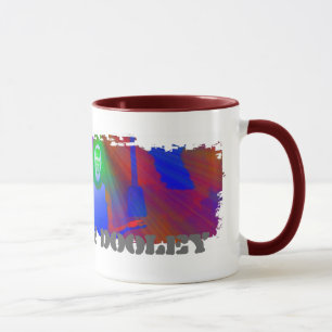 Dirty Border Ringer Mug