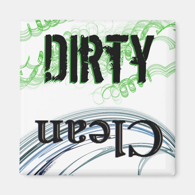 Dirty Clean Dish Washer Magnet (Front)