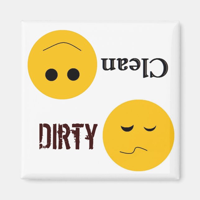 Dirty Clean Dish Washer Magnet (Front)