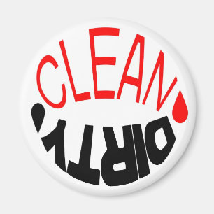 DIRTY-CLEAN Dishwasher Magnet