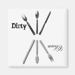 Dirty Clean Dishwasher Magnet