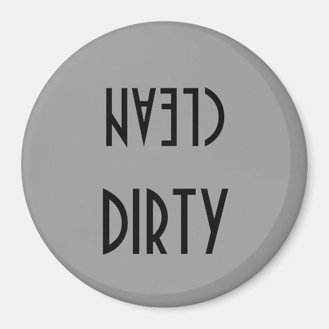 DIRTY/CLEAN DISHWASHER MAGNET (Front)