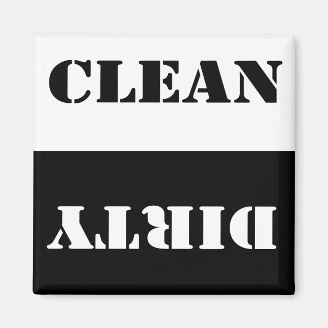 Dirty Clean Dishwasher Magnet (Front)