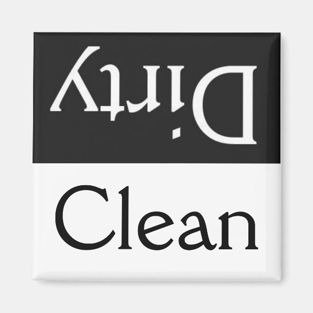 Dirty/Clean dishwasher magnet (Front)