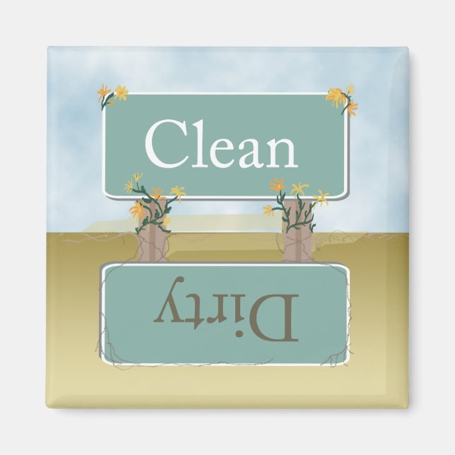 Dirty Clean Dishwasher Magnet by Heard_ (Front)