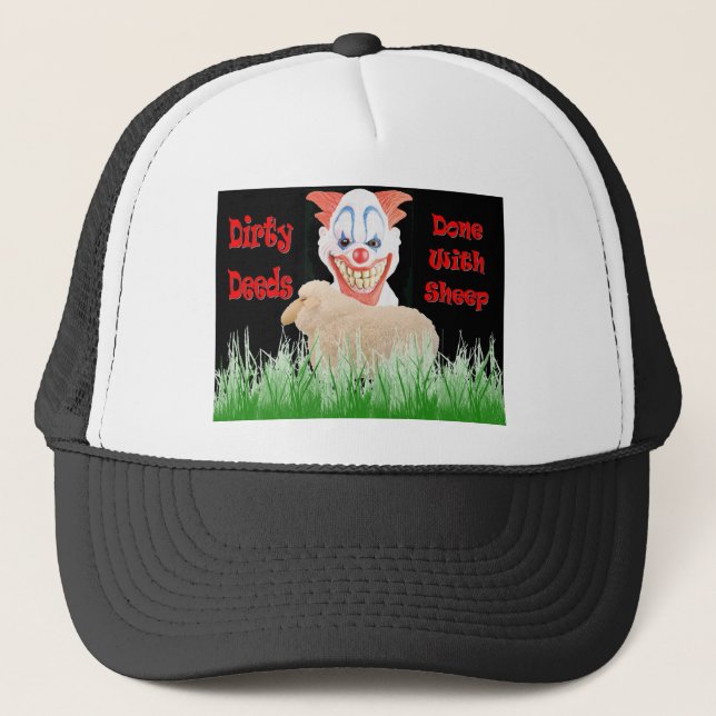 Dirty Deeds Done with Sheep Trucker Hat (Front)