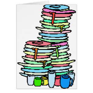 Dirty Dishes Card