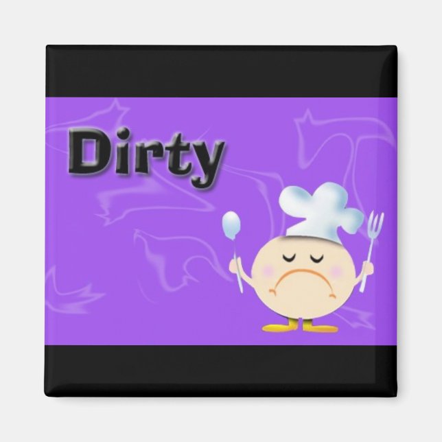 Dirty Dishes Magnet (Front)