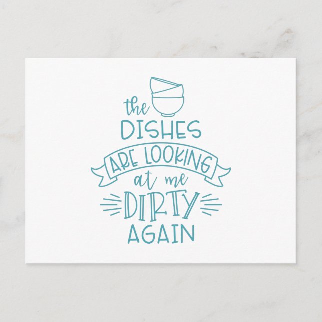 Dirty Dishes Postcard (Front)
