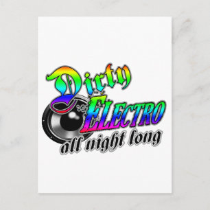 DIRTY ELECTRO All Night Long DJ Postcard