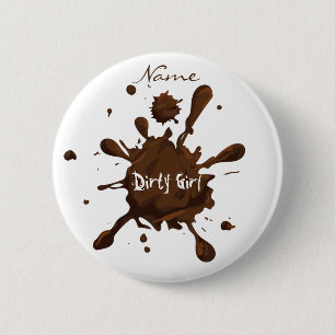 Dirty Girl Thunder_Cove 2 Inch Round Button