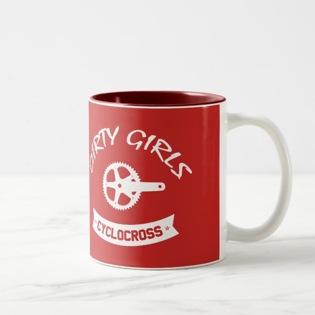 Dirty Girls Cyclocross Two-Tone Coffee Mug (Right)