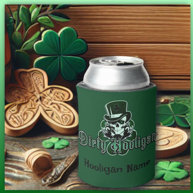 Dirty Hooligan Logo - Personalized Can Cooler (Creator Uploaded)