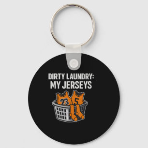 Dirty Laundry My Jerseys Sketll Humor Novelty  Keychain