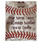 Dirty Look PERSONALIZED Baseball Blanket 3 Sizes