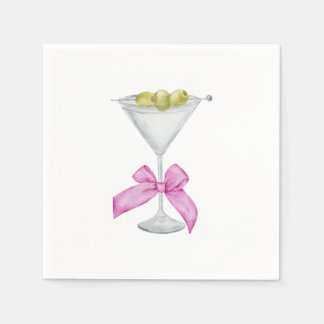 Dirty Martini Cocktail Napkins