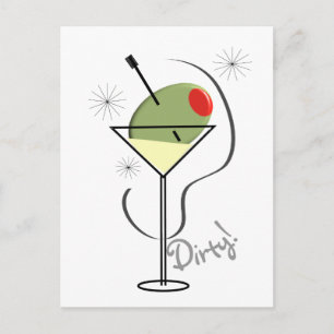 Dirty Martini Lovers T-Shirts & Gifts Postcard