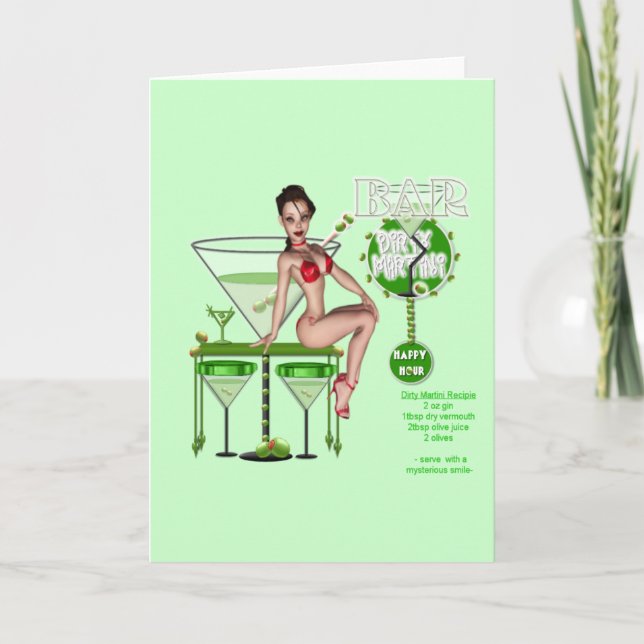 Dirty Martini - Note Card (Front)