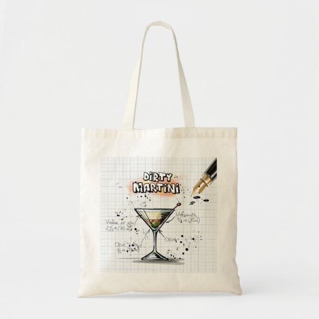Dirty Martini Tote Bag (Front)