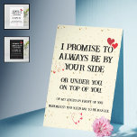 Dirty Naughty Anniversary Card for Him<br><div class="desc">Dirty Naughty Anniversary Card for Him, Inappropriate Funny Valentines Day Birthday Card for Husband Boyfriend, Always Be By Your Side.
Card left blank inside for your personal written message.
This sexy anniversary card will definitely make your husband or boyfriend surprise.</div>