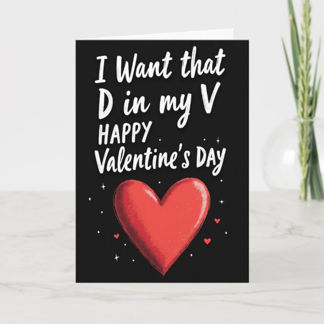 Dirty Naughty Valentines Day Card (Front)