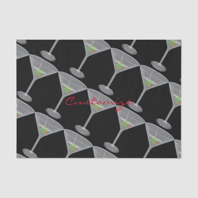 Dirty Olive Martini Thunder_Cove Tissue Paper (Front)