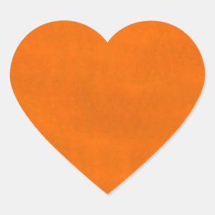 Dirty Orange Heart Sticker