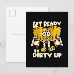 Dirty outdoor - camping funny invitation postcard