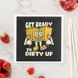 Dirty outdoor - camping funny napkin