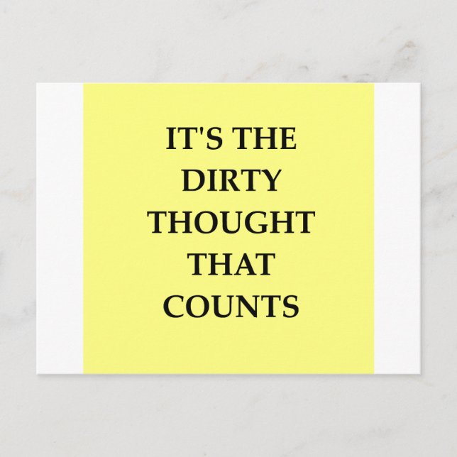 DIRTY.png Postcard (Front)