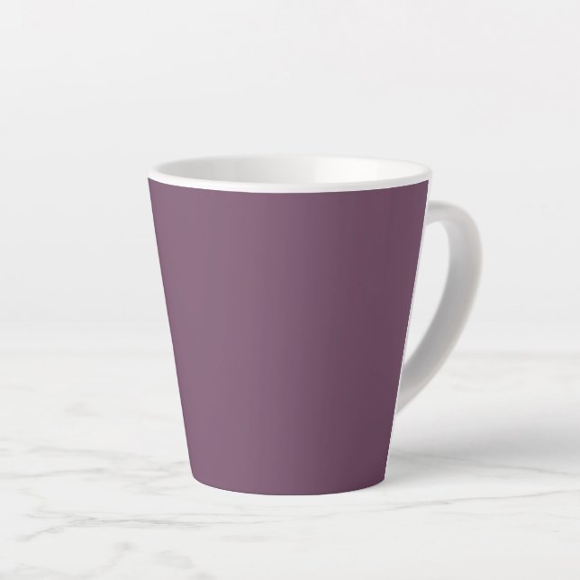 Dirty Purple (solid colour)  Latte Mug (Right Angle)