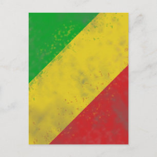 Dirty Rasta Coloured Bars Postcard