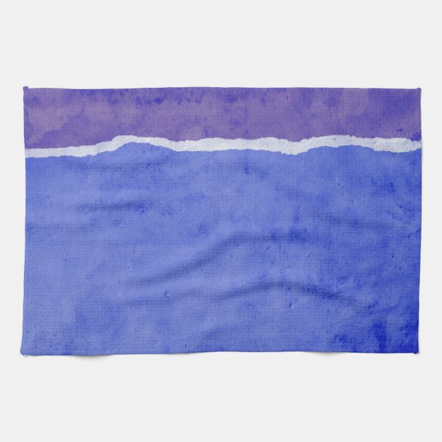 Dirty ripped paper kitchen towel (Horizontal)