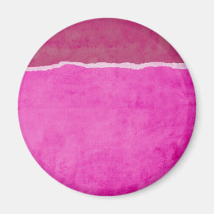 Dirty ripped pink paper magnet