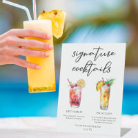 Dirty Shirley Piña Colada Signature Cocktails Menu