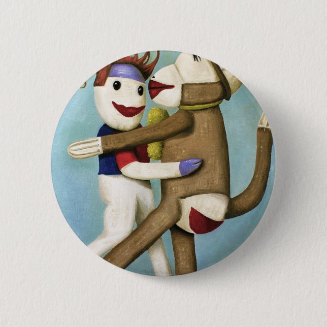 Dirty Socks Dancing The Tango 2 Inch Round Button (Front)