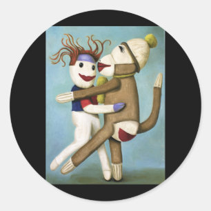 Dirty Socks Dancing The Tango Classic Round Sticker