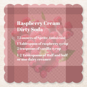 Dirty Soda Raspberry Coaster