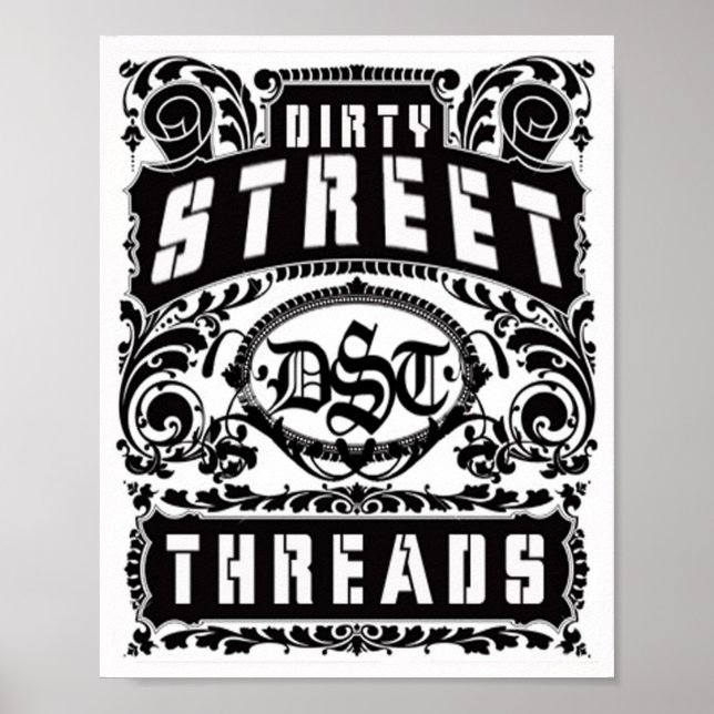 dirty street threads poster (Front)