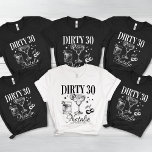 Dirty Thirty 30th Birthday Party Custom Matching<br><div class="desc">Get ready to celebrate the milestone of a lifetime with our "Dirty Thirty 30th Birthday Party Custom Matching Tri-Blend Shirt." Designed for the ultimate birthday bash, this shirt is perfect for anyone turning 30 and is sure to make a statement. Whether you’re the birthday girl or part of the birthday...</div>