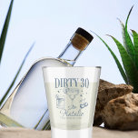 Dirty Thirty 30th Birthday Party Pink Personalized Shot Glass<br><div class="desc">Raise a toast to the big 3-0 in style with our Dirty Thirty 30th Birthday Party Pink Personalized Shot Glass! This isn't just any shot glass; it's a personalized party favour that adds a touch of fun and sophistication to your celebration. Whether you're throwing a Dirty 30 birthday bash or...</div>