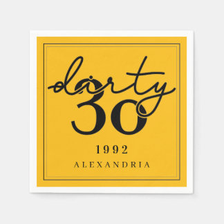 Dirty Thirty - Birthday - Napkins