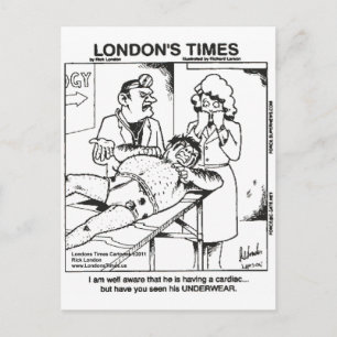 Dirty Underwear & Hospitals Funny Gifts & Tees Postcard