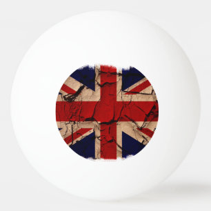 Dirty Vintage UK Union Jack Flag Ping Pong Ball