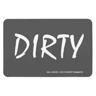 Dirty w/website address 4x6 rectangular photo magn magnet