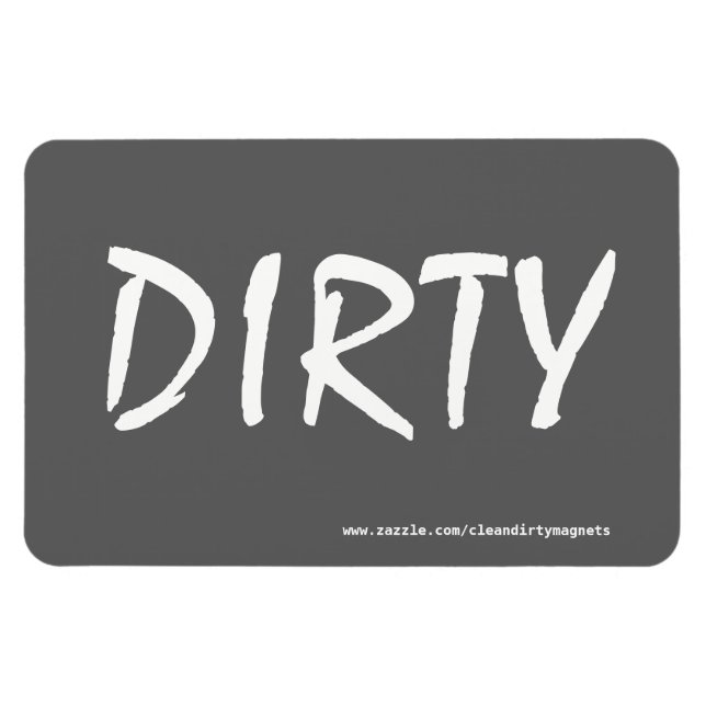 Dirty w/website address 4x6 rectangular photo magn magnet (Horizontal)
