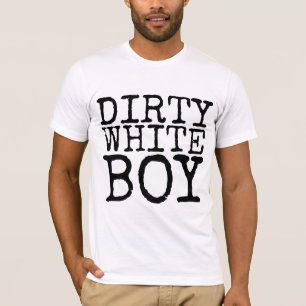 DIRTY WHITE BOY VINTAGE MEN'S T-SHIRTS