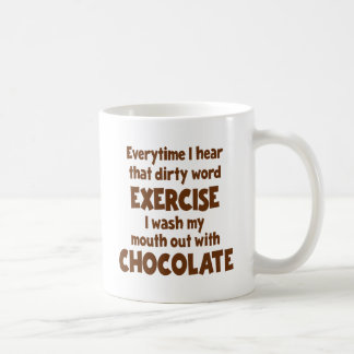 Dirty Word Exercise 1, brown Coffee Mug