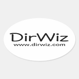 DirWiz Oval Sticker