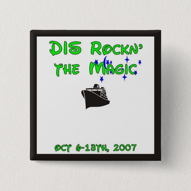 dis boards pin14-customize this one! 2 inch square button (Front)